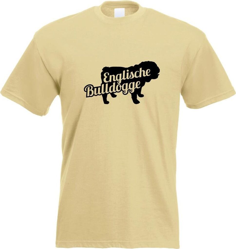 Kiwistar - T-Shirt - Khaki - Englische Bulldogge Herren Funshirt Bedruckt Design Sprüche Spruch Motive - mit Motiv Bedruckt - Funshirt Design - Sp...