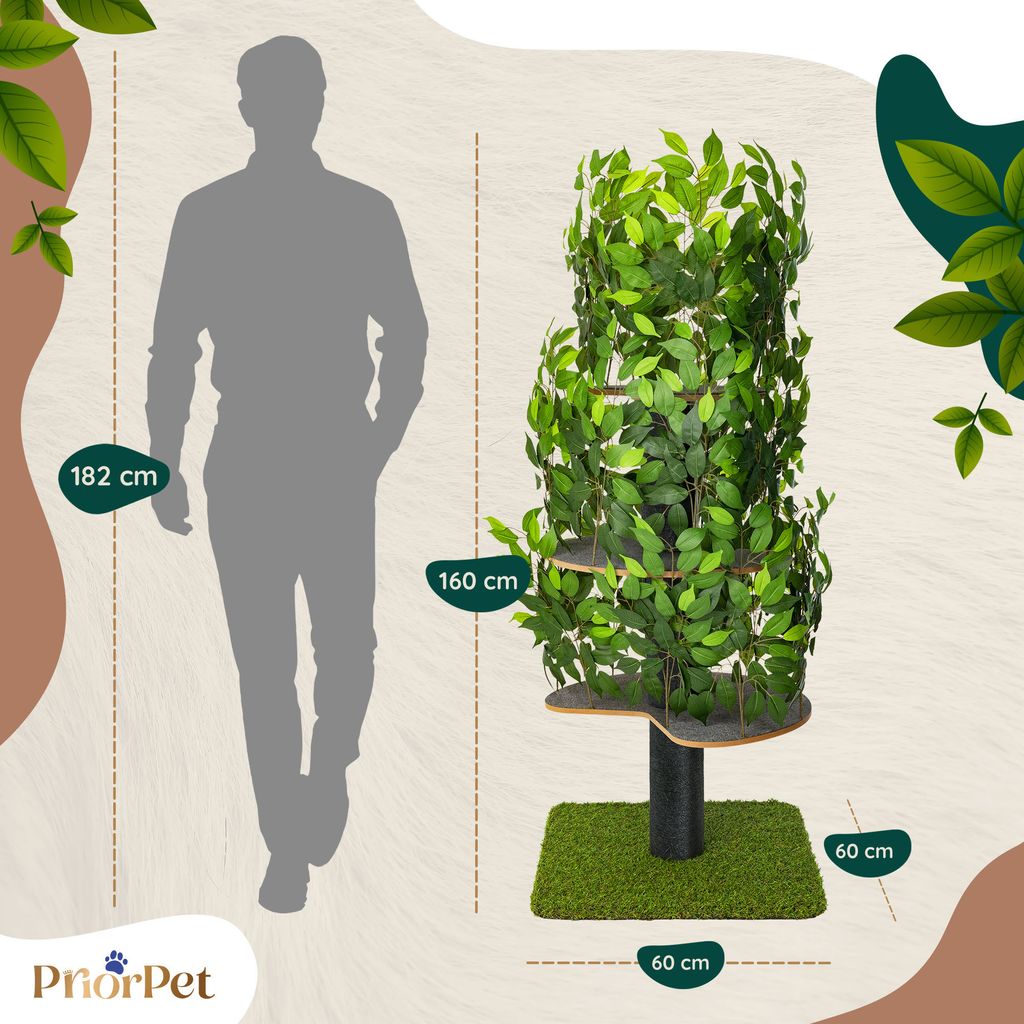 Kratzbaum Natur zum Klettern, Verstecken und Schlafen - Produktbild 3