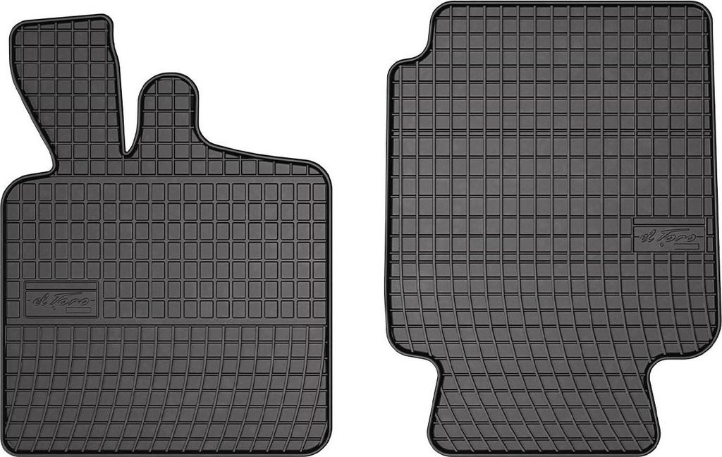 1998-2007 Smart ForTwo dywaniki gumowe czarne 2 szt Zdjęcie produktu 