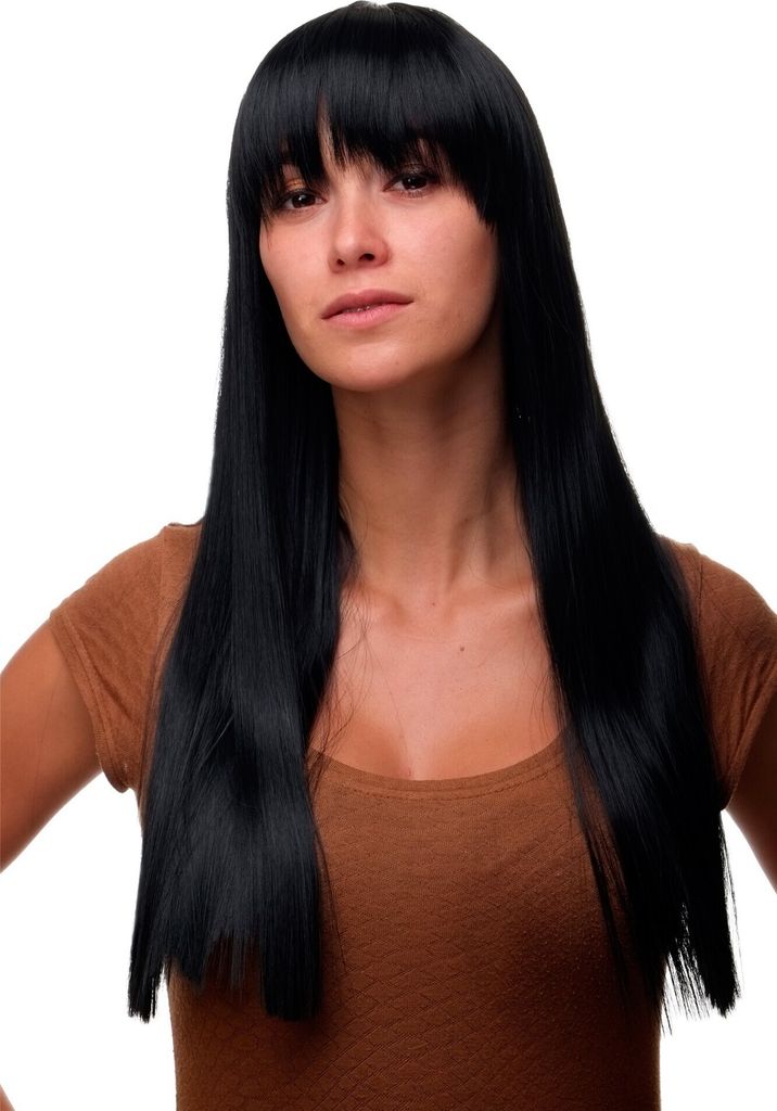 WIG ME UP Perücke, Schwarz, gerader Schnitt, GFW373-1 Produktbild 