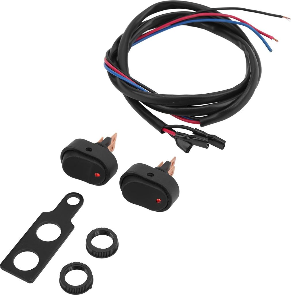 12V 30A 3P SPST On Off Kippschalter Rocker LED rote Anzeige wasserdicht für Auto LKW Boot Motorrad