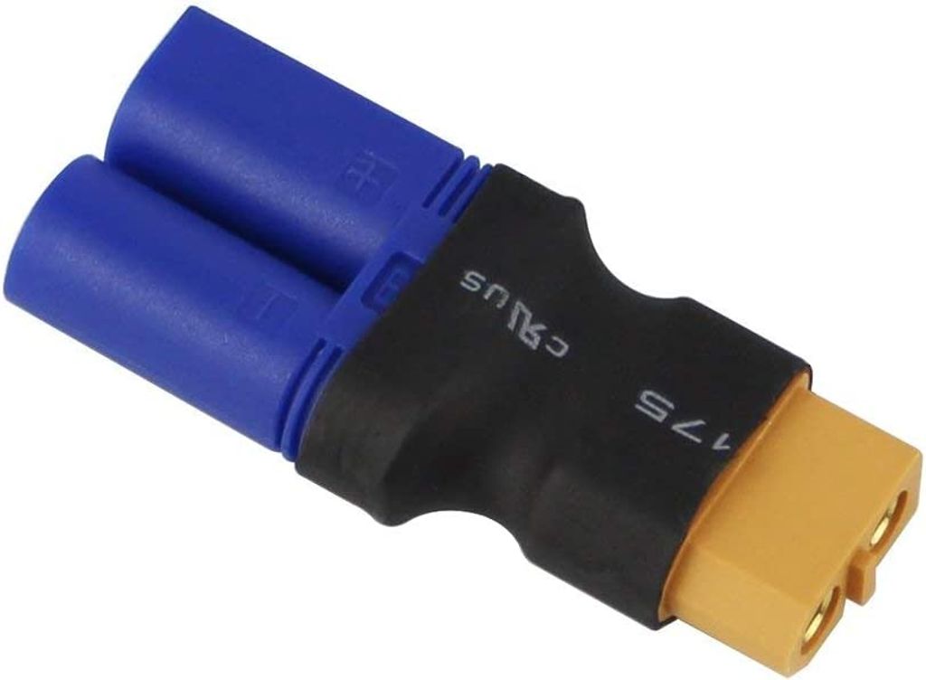 4 ks adaptér XT60 samica na EC5 samec bez kábla pre RC LiPo Obrázok produktu 4