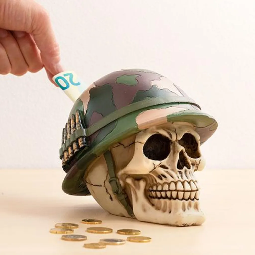 Boîte de rangement crâne soldat décorative pour bijoux et petits objets - 7