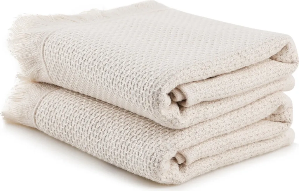 Mijolnir Mia Cappuccino Set 2 Asciugamani 40x60 cm 100% Micro Cotone