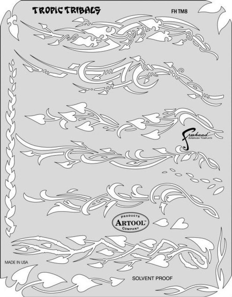 artool - Tropic Tribals - Schablone - Tiki Master 200 386