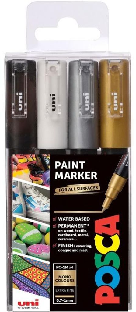 Set mit Acrylmarkern - 4 Stück / Farbmischung Produktbild 