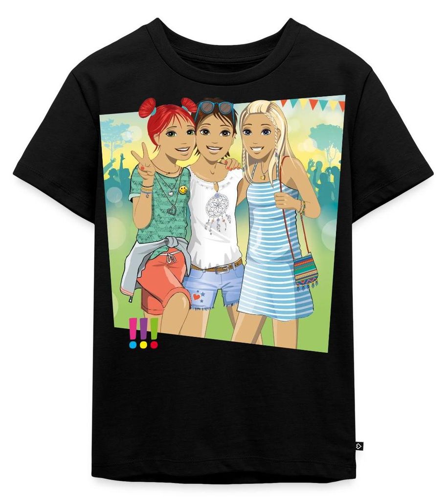 Spreadshirt Die Drei Ausrufezeichen Ein Echt Schöner Fall Kinder Premium T-Shirt, 110/116 (4 Jahre), Schwarz