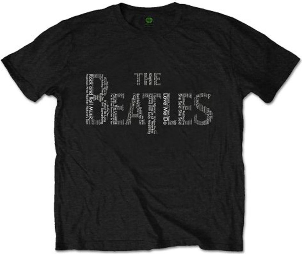 The Beatles Drop T Songs Black L T-Shirt
