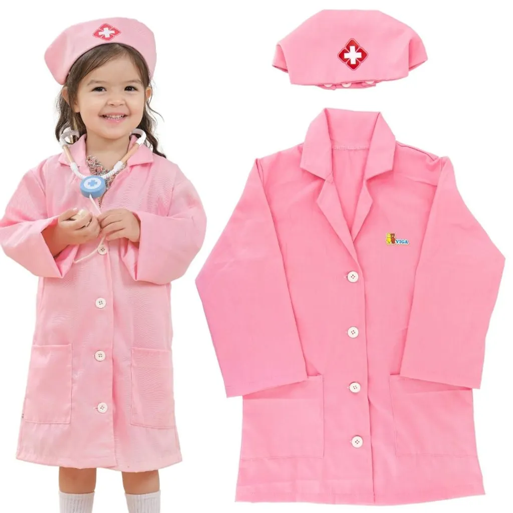 Panoplie de Déguisement Infirmière Enfant Viga en Tissu Confortable