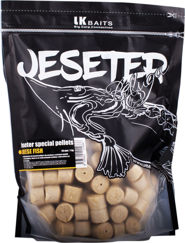 LK Baits Jeseter Special Pellets Cheese 1kg Průměr: 20mm Immagine del prodotto 