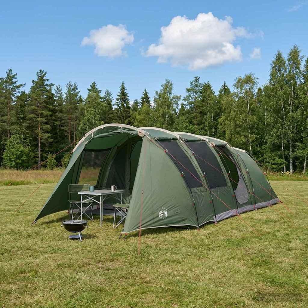Möbel Tunnelzelt Grün 675 x 392 x 210 cm - Campingzelte CC2099