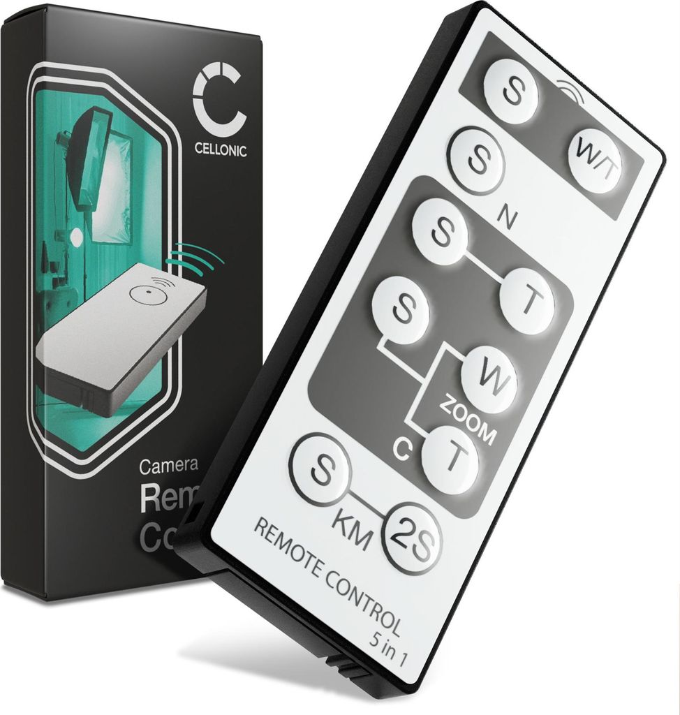 CELLONIC Infrarot Fernauslöser kompatibel mit Nikon D3200, D5100, D7000 Fernbedienung, Wireless Infrared Shutter Release