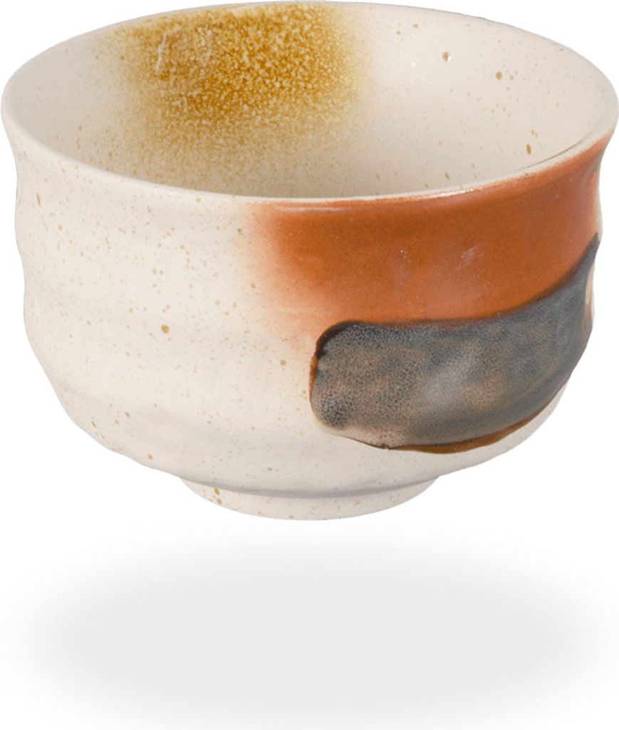 tea4chill Matcha Schale / Trinkschale / Matcha Teeschale 250ml, beige, handbemalt