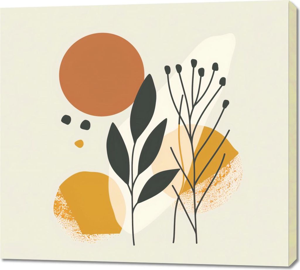 Bild 100x90cm Botanischer Druck