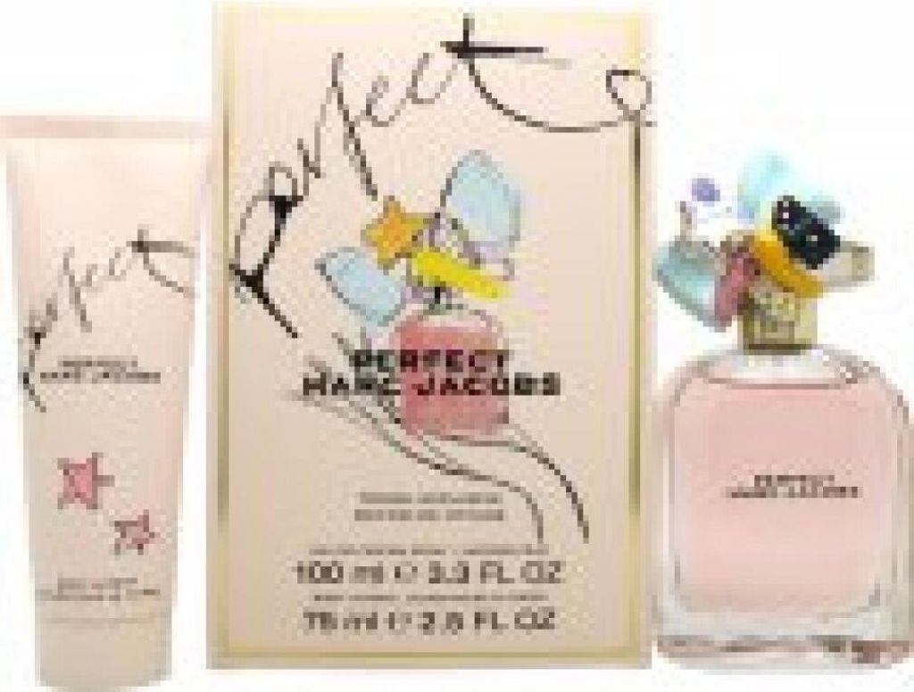 Marc Jacobs Perfect Giftset – 100 ml Eau de Parfum Spray + 75 ml Körperlotion – Geschenkset für Frauen