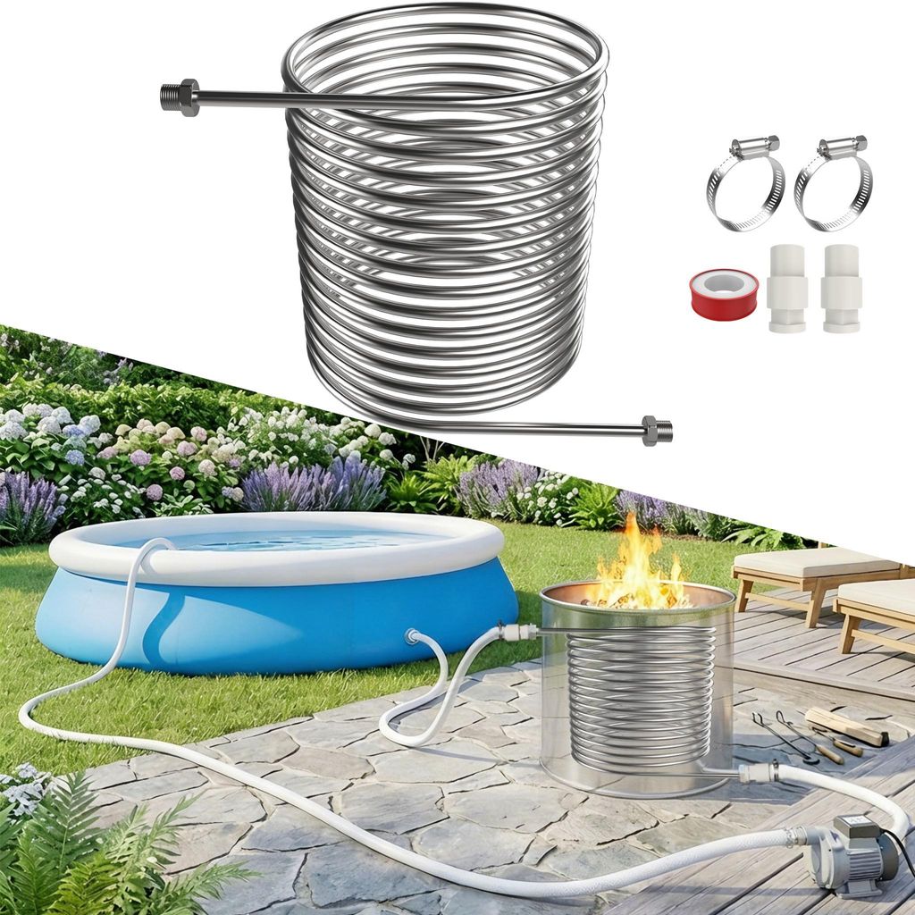 XINZI - Réchauffeur de piscine en acier inoxydable à Image du produit 