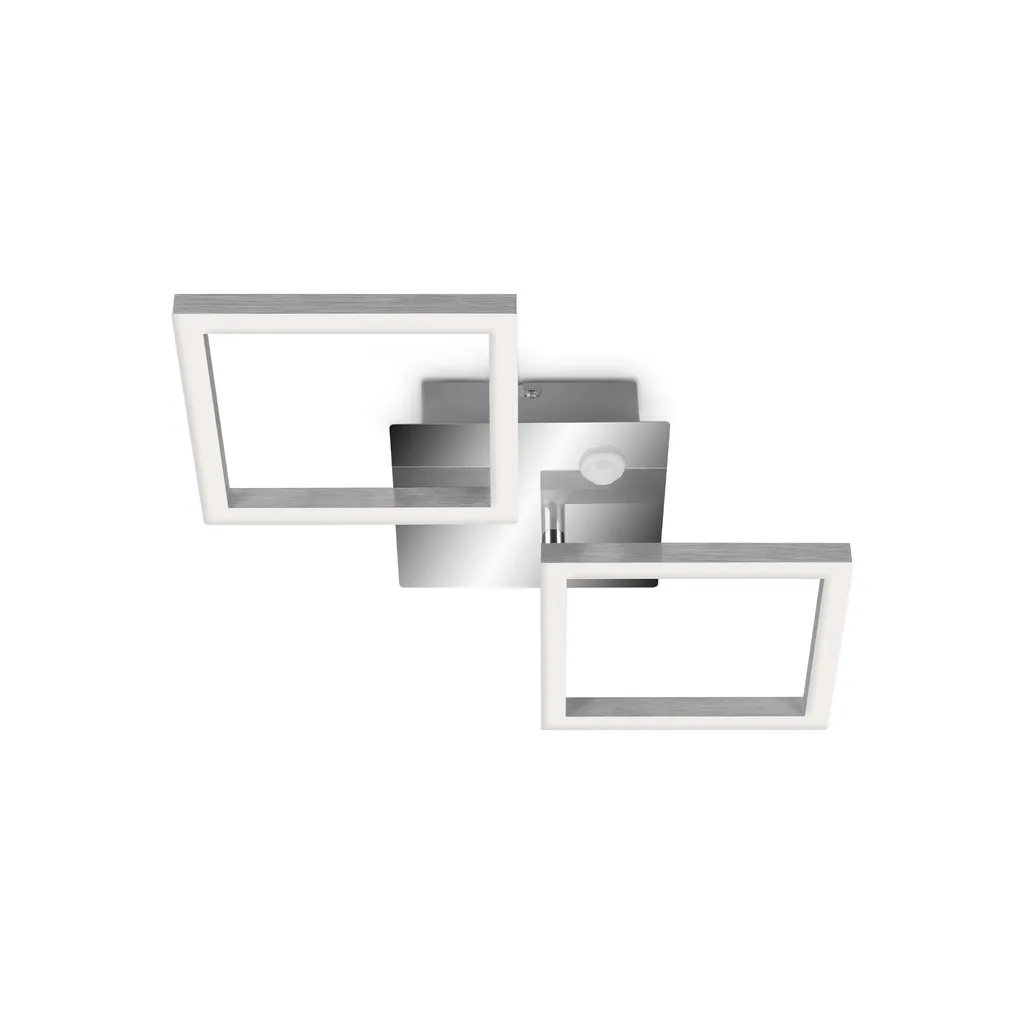 Lampe de plafond LED automatique FRAME chromée pour couloir et entrée