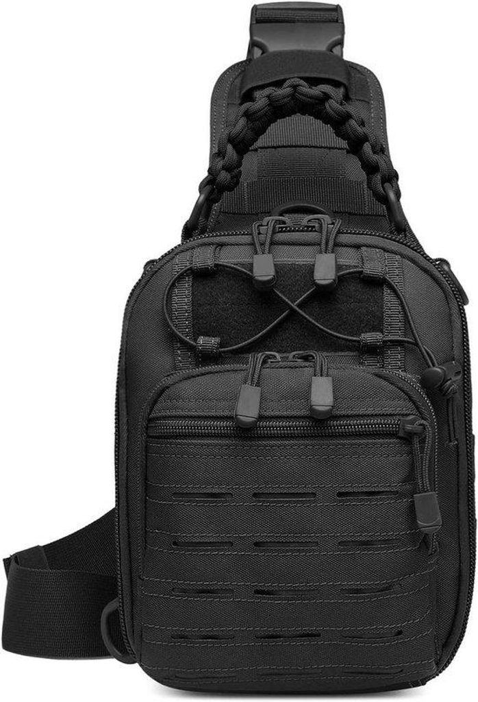 Taktische Schultertas, Outdoor-Rucksack, Reise-Rucksack, Mini mit verstellbarem Schultergurt, für Männer und Frauen, Wandertasche