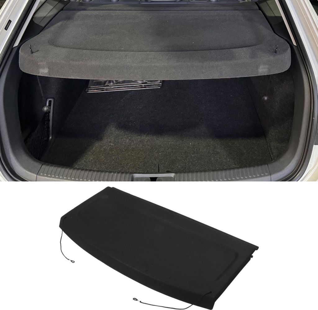 Auto-Laderaumabdeckung für Volkswagen GOLF 2010-2014 Kofferraumabdeckung Laderaumabdeckung Tonneau-Schutzabdeckung Laderaumabdeckung Schwarz