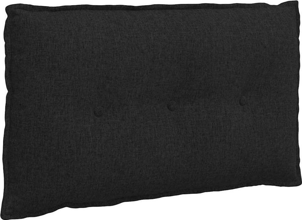 vidaXL Rückenkissen Schwarz 80 x 19 x 50 cm Stoff Produktbild 
