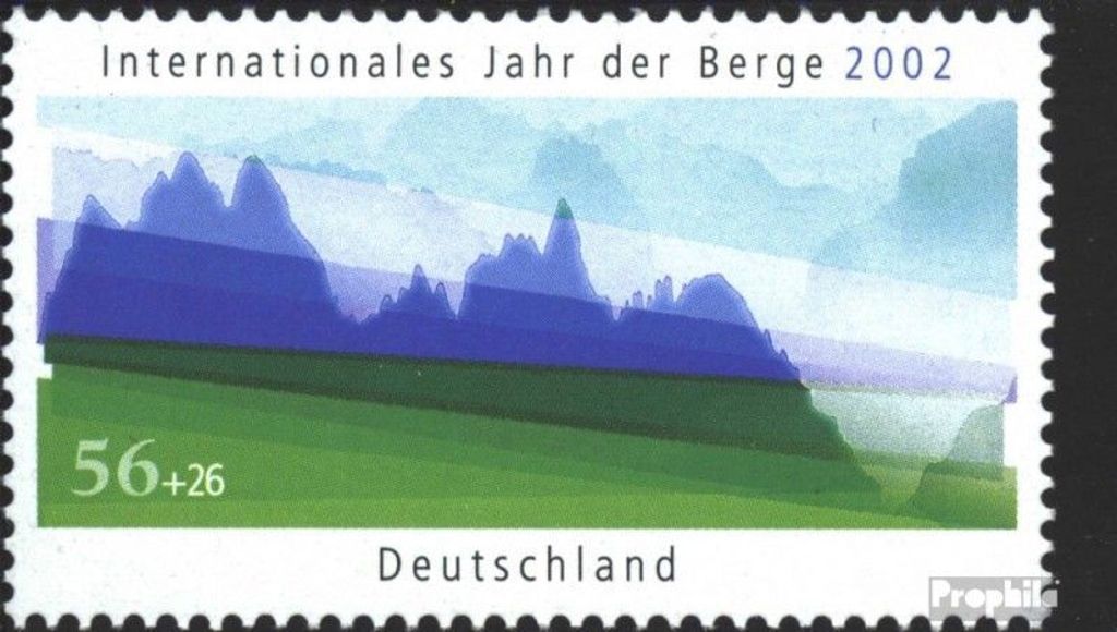 Briefmarken BRD (BR.Deutschland) 2002 Mi 2231 (kompl.Ausg.) postfrisch Jahr der Berge
