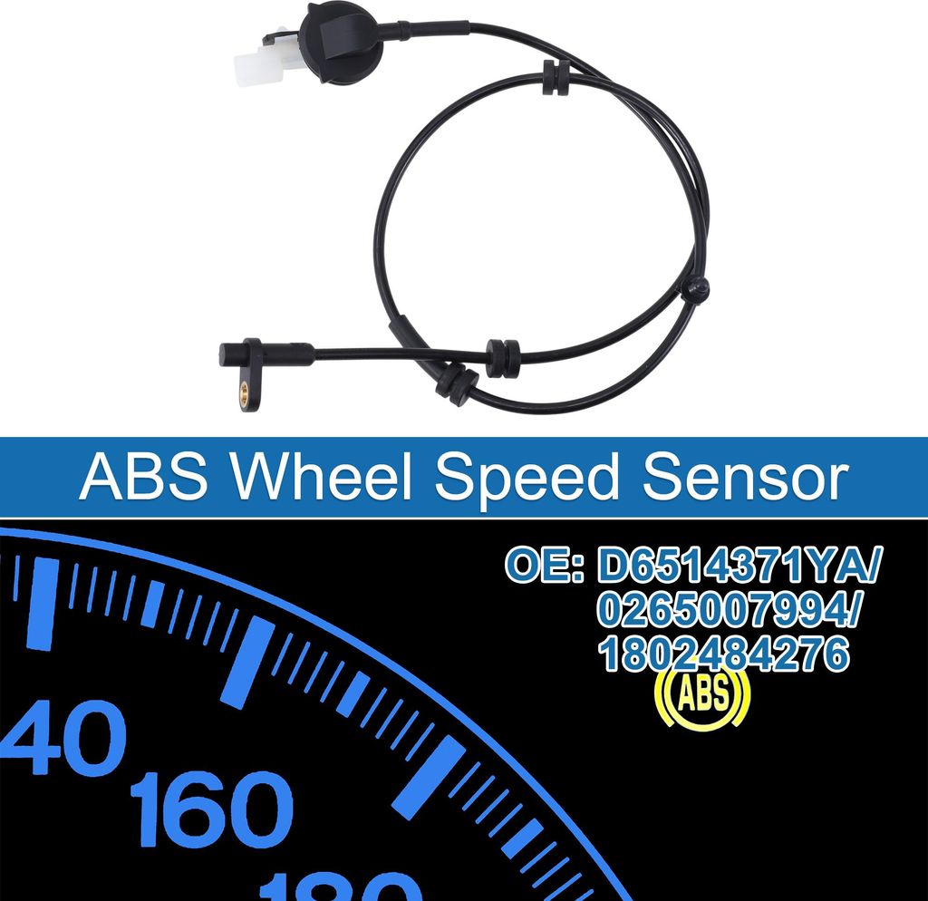 ABS Raddrehzahlsensor hinten links rechts ABS Sensor Antiblockiersystem Sensor Nr. D6514371YA/0265007994/1802484276 für Mazda 2 2011-2014