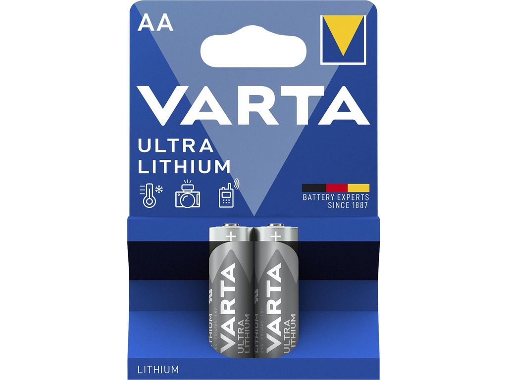 VARTA Batterie ULTRA Lithium 1,5 V AA Mignon 2900 mAh FR14505 6106