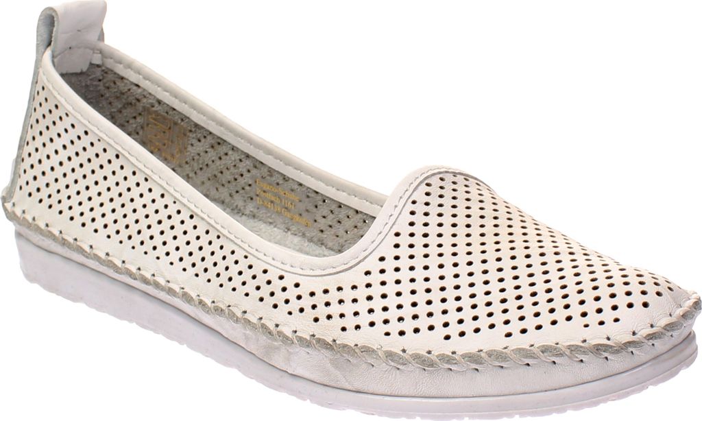 Andrea Conti 0021534001 - Damen Schuhe Ballerinas - weiß, Größe:42 EU