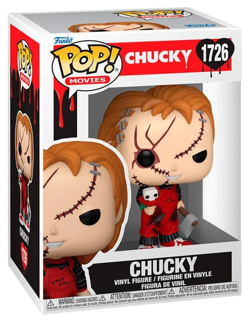 Figurine Chucky Pop : poupée de collection horreur de 15 cm