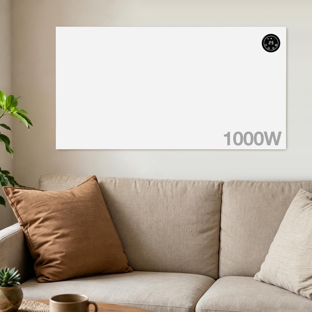 Vigevee Hybrid Infrarotheizung 1000 W mit WLAN, App, Touch Produktbild 