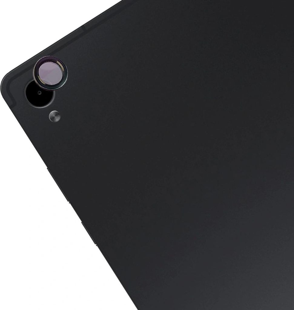 Glas für die Kamera für Galaxy Tab S11, Bizon Glass Tab Snap Lens, 1 Set, schwarzer Rahmen