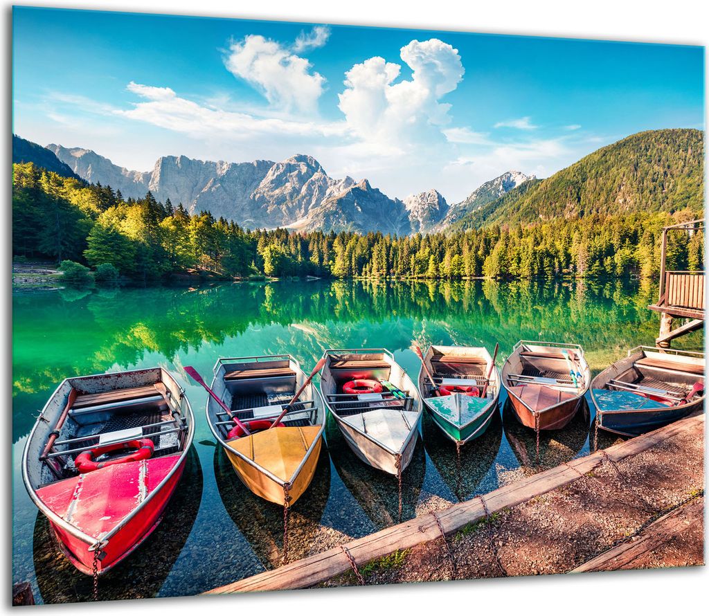 Herdabdeckplatten Glaskeramikkochfeld-Abdeckung Spritzschutz Glas 60x52cm Landschaft