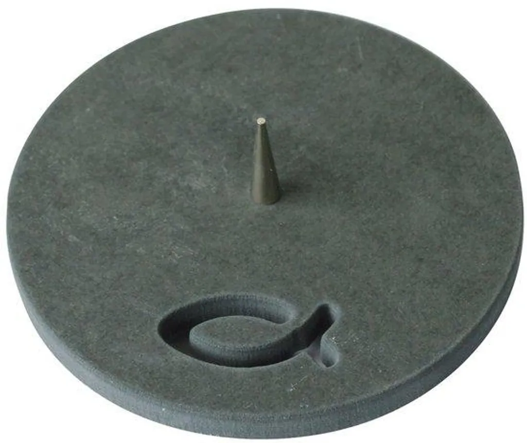 Symbole poisson 13 cm en ardoise pour décoration zen et minimaliste