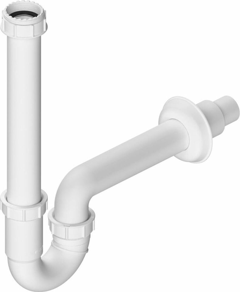 Waschbecken-Siphon U 5/4", DN40/32, Weiß