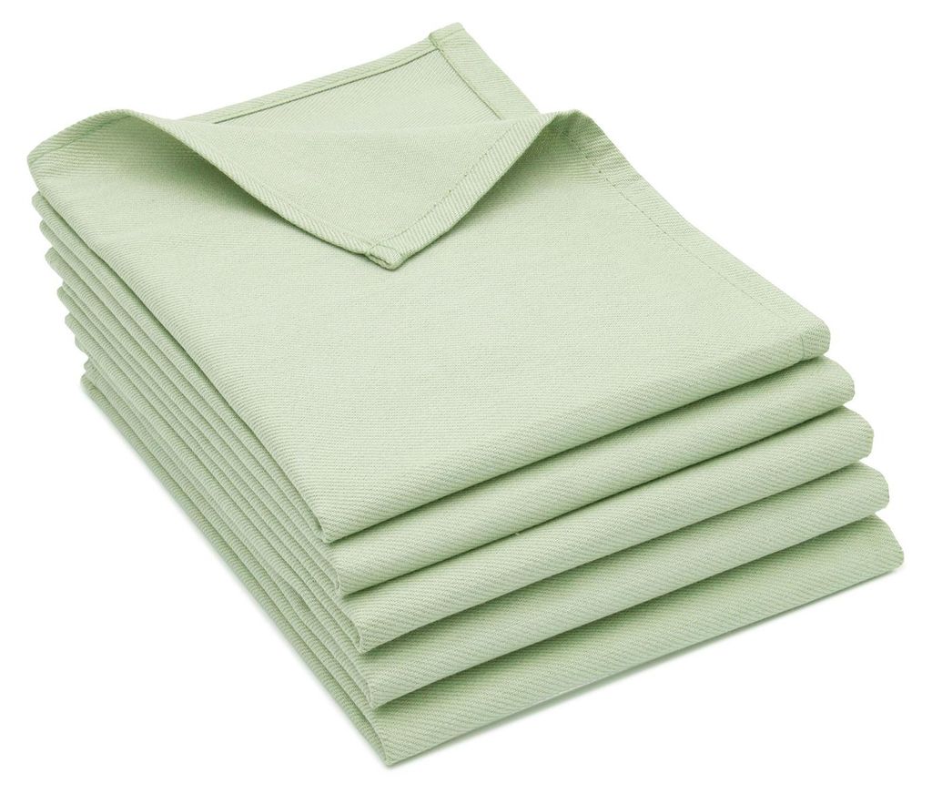 5er Set Geschirrtücher, 100% Baumwolle, 50x70 cm, grün, Produktbild 