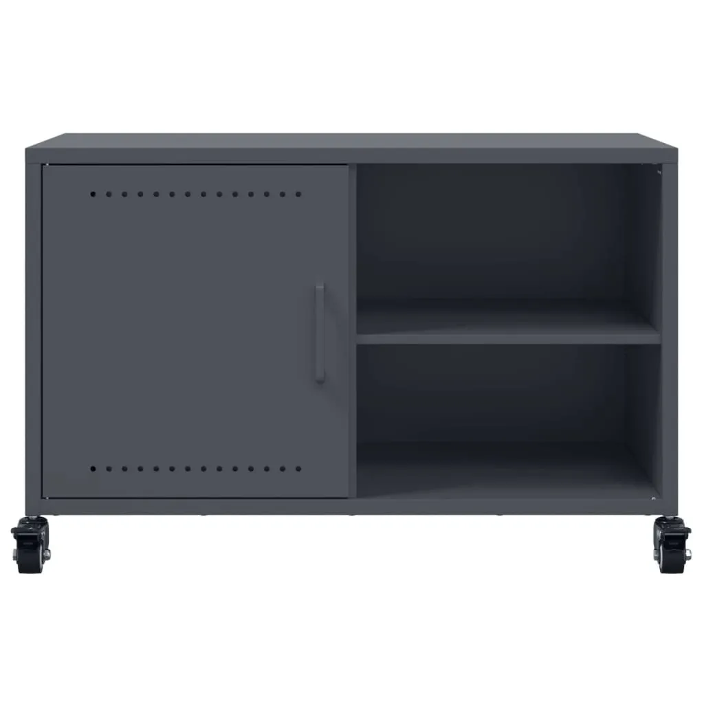 Support TV anthracite 68 cm idéal pour petits salons et studios urbains - 5