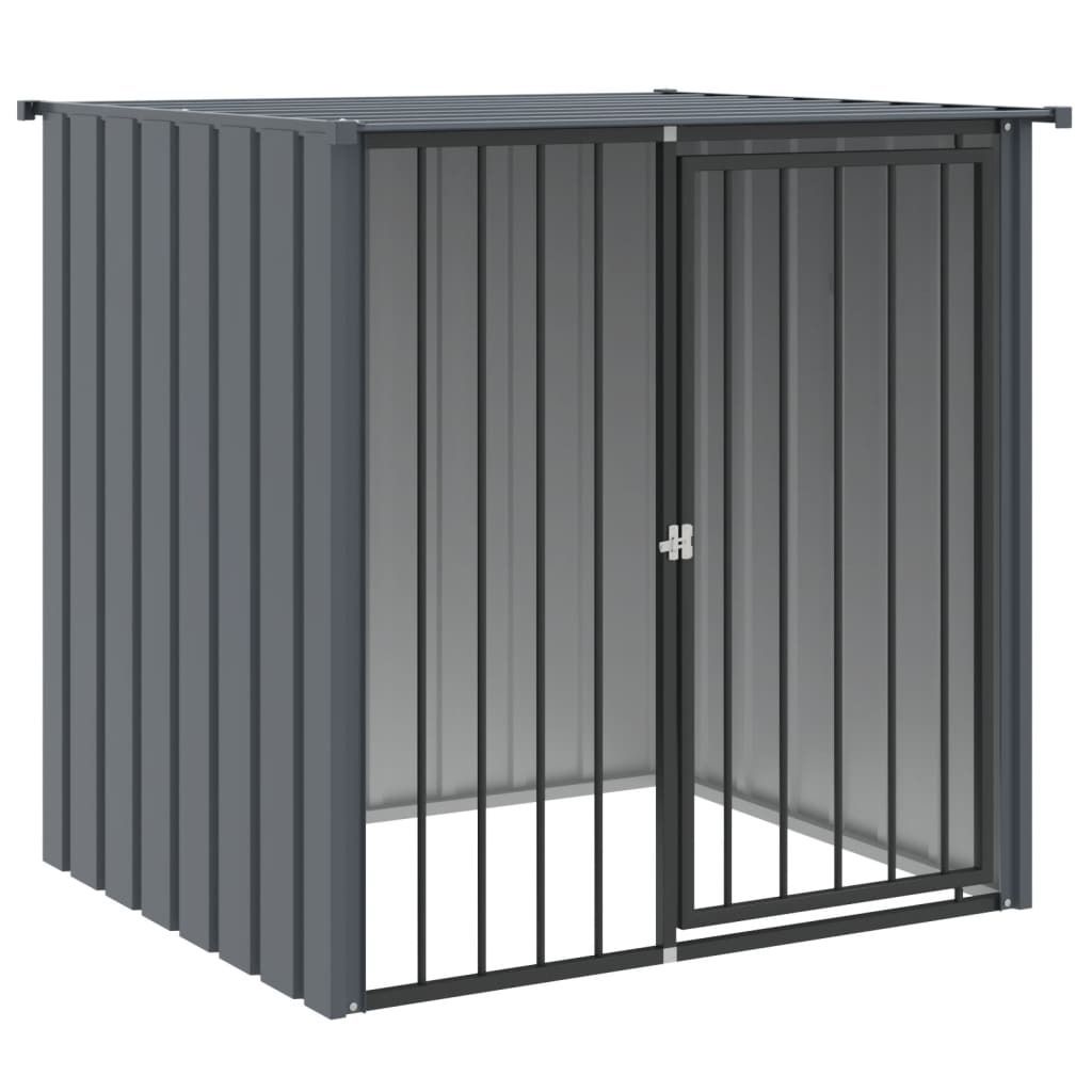 vidaXL Niche pour chiens avec toit Noir 110x103x109 cm Image du produit 