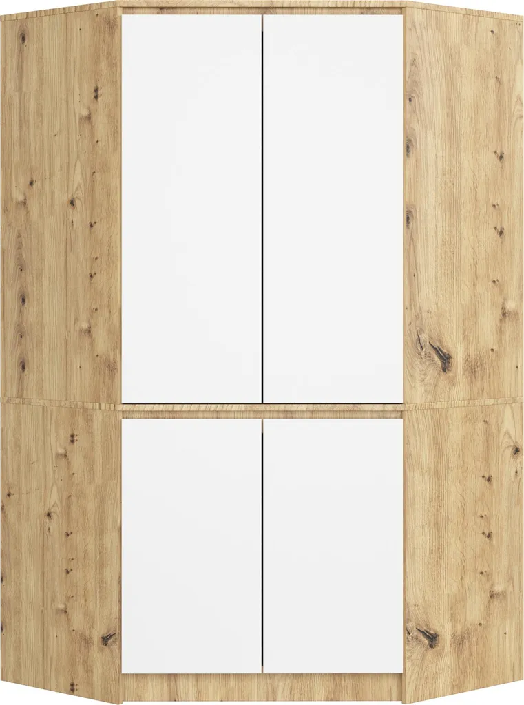 Armoire d'angle gain de place pour optimiser le rangement des vêtements