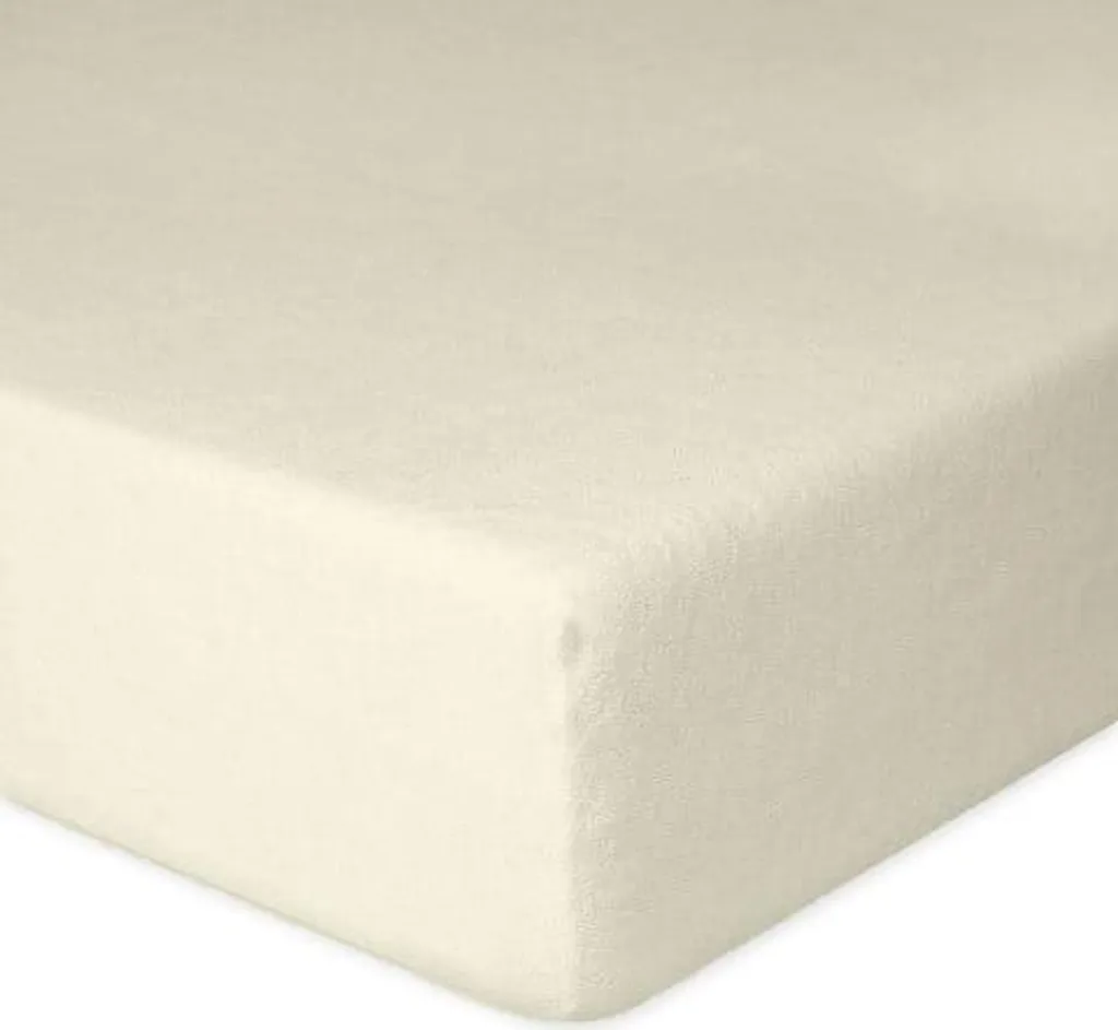 Lenzuolo Sopra in Spugna Crema 60x120x10 | Comfort per Lettino Neonato