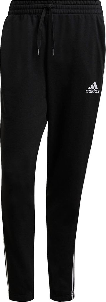 adidas Jogginghose Herren mit 3 Streifen French Terry, Größe:XL, Farbe:Schwarz