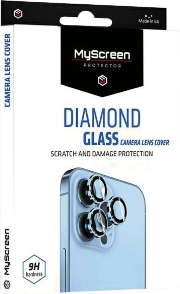 Copri Obiettivo iPhone 14 Ms Diamond Glass - Protezione 9H Purple