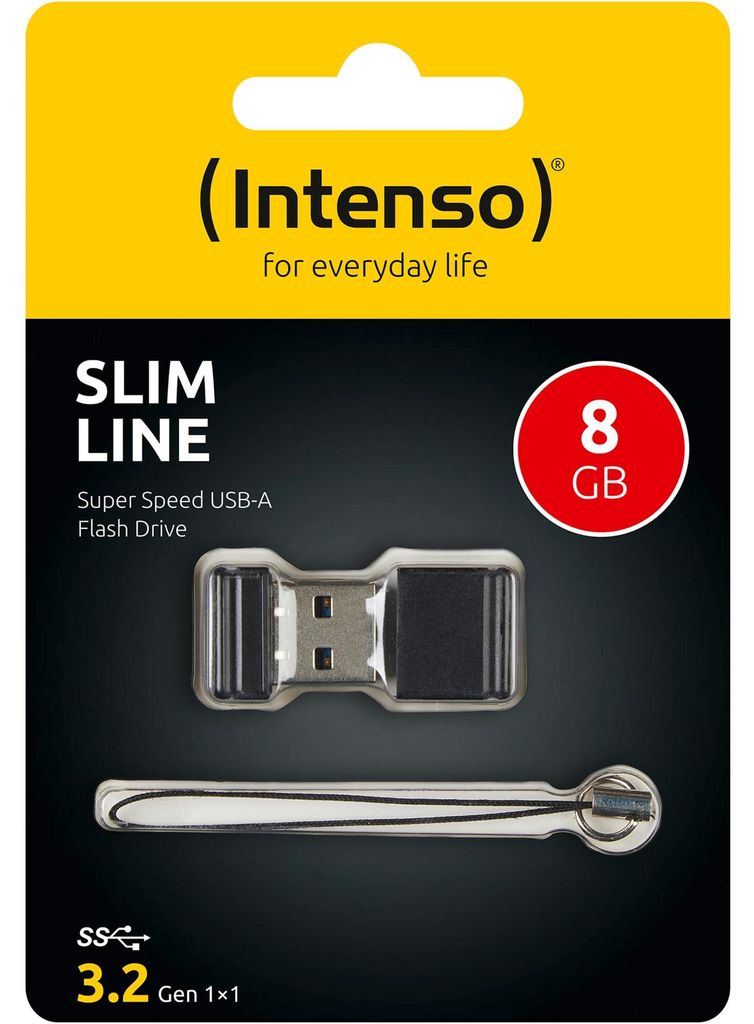 Intenso Slim Line, 8 GB, USB Typ-A, 3.2 Gen 1 (3.1 Gen 1), Obrázok produktu 