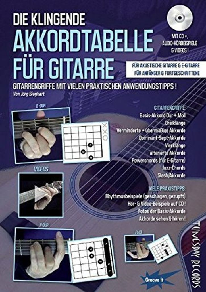 ISBN klingende Akkordtabelle (+CD +DVD), Musikalische Ausbildung, Taschenbuch