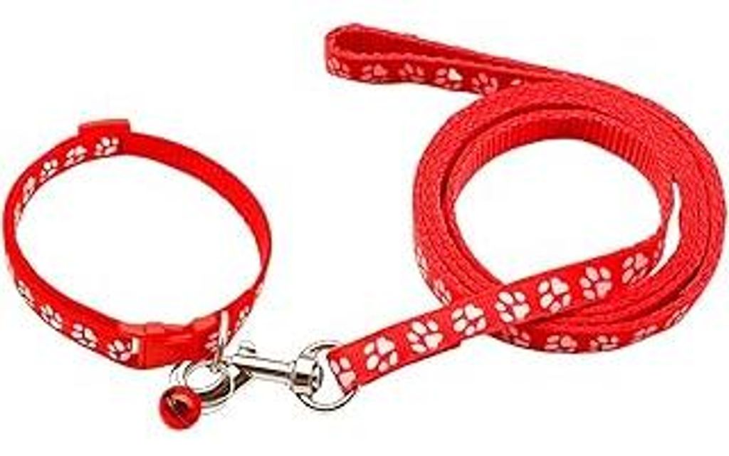 Welpenhalsbänder mit Leine Set, Hundehalsband und Leine Verstellbares Hundehalsband Weich Nylon Haustier Halsband für Welpen Kleine Mittlere Hund...