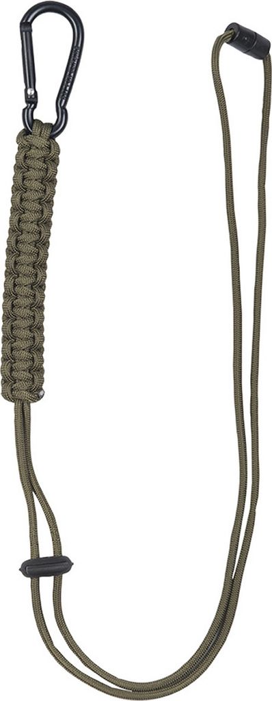 Mil-tec Paracord-Schnur mit Karabiner, olivgrün