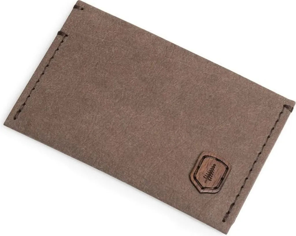 BeWooden Brunn Porta Carte da Viaggio Marrone Carta Lavabile Uomo