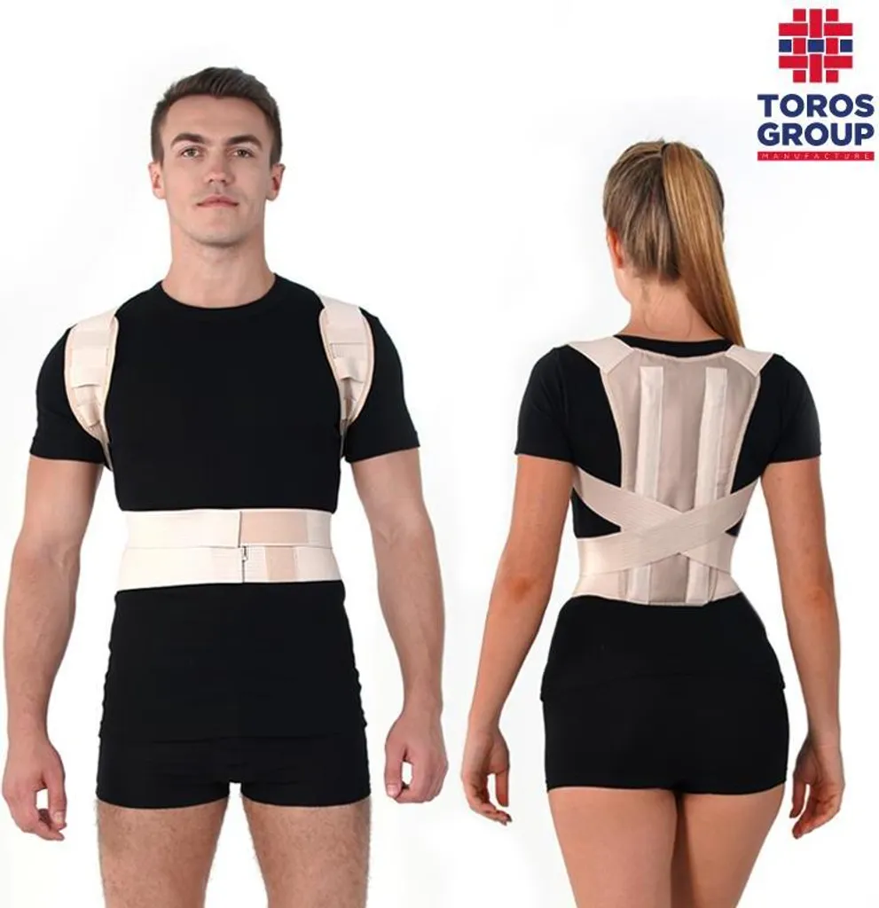 Soulager le mal de dos - Redresseur pour corriger la posture Beige XS