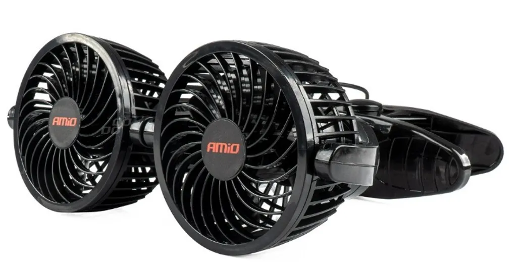 Ventola Auto Bambini e Animali 12V - Doppia Clip Sicura 4"