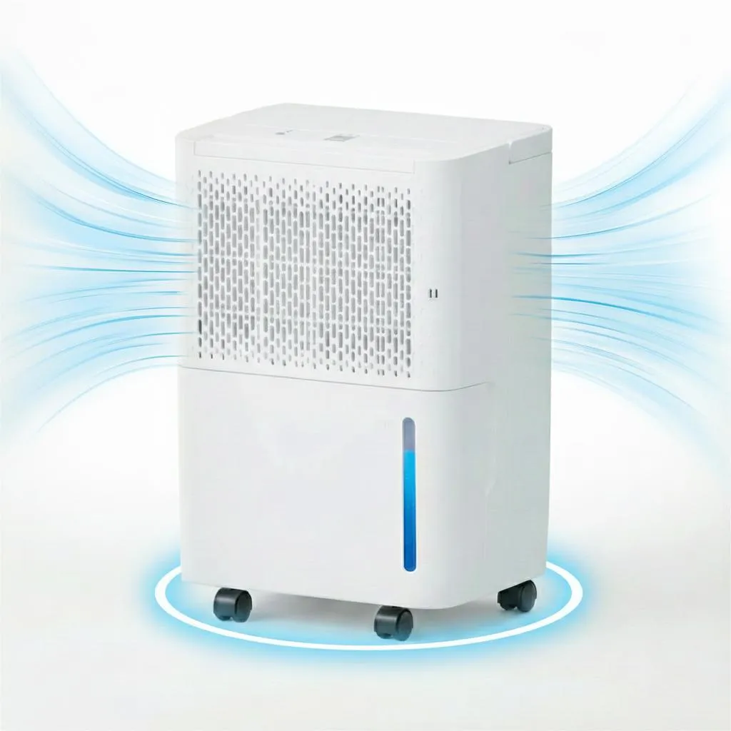 Déshumidificateur AIORBER 12L par jour avec Réservoir 2L et Drainage Continu