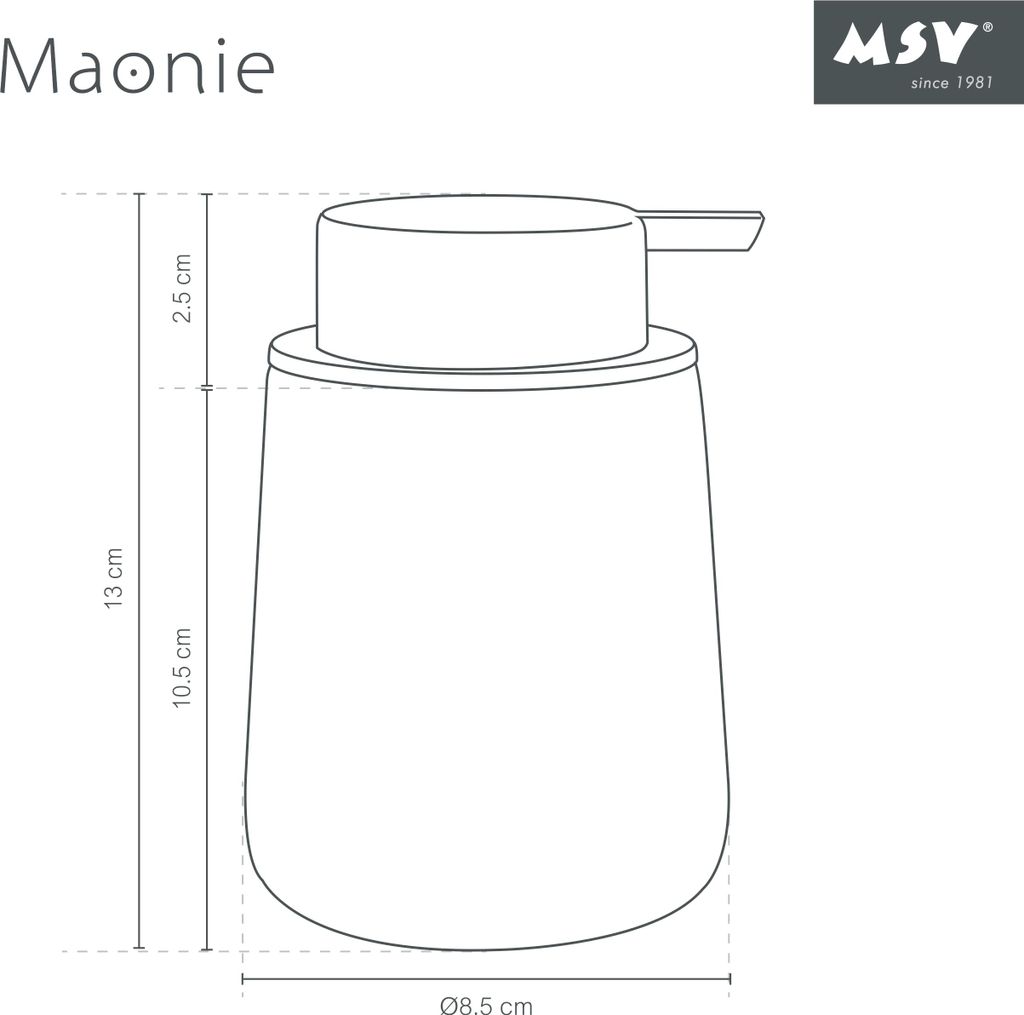 MSV Distributore di sapone "Maonie" Distributore di sapone Immagine del prodotto 
